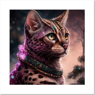 Radiant Bengal Cat Posters and Art